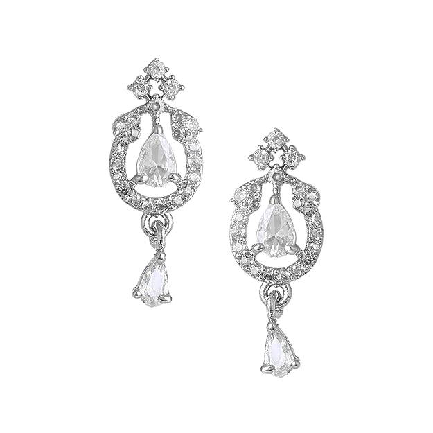 Gehena By Estele Fashion Jewelry Mangalsutra Set For Women: Rhodium Plated Exquisite Black Beaded Mangals : OSAKMS005-IRWENKER