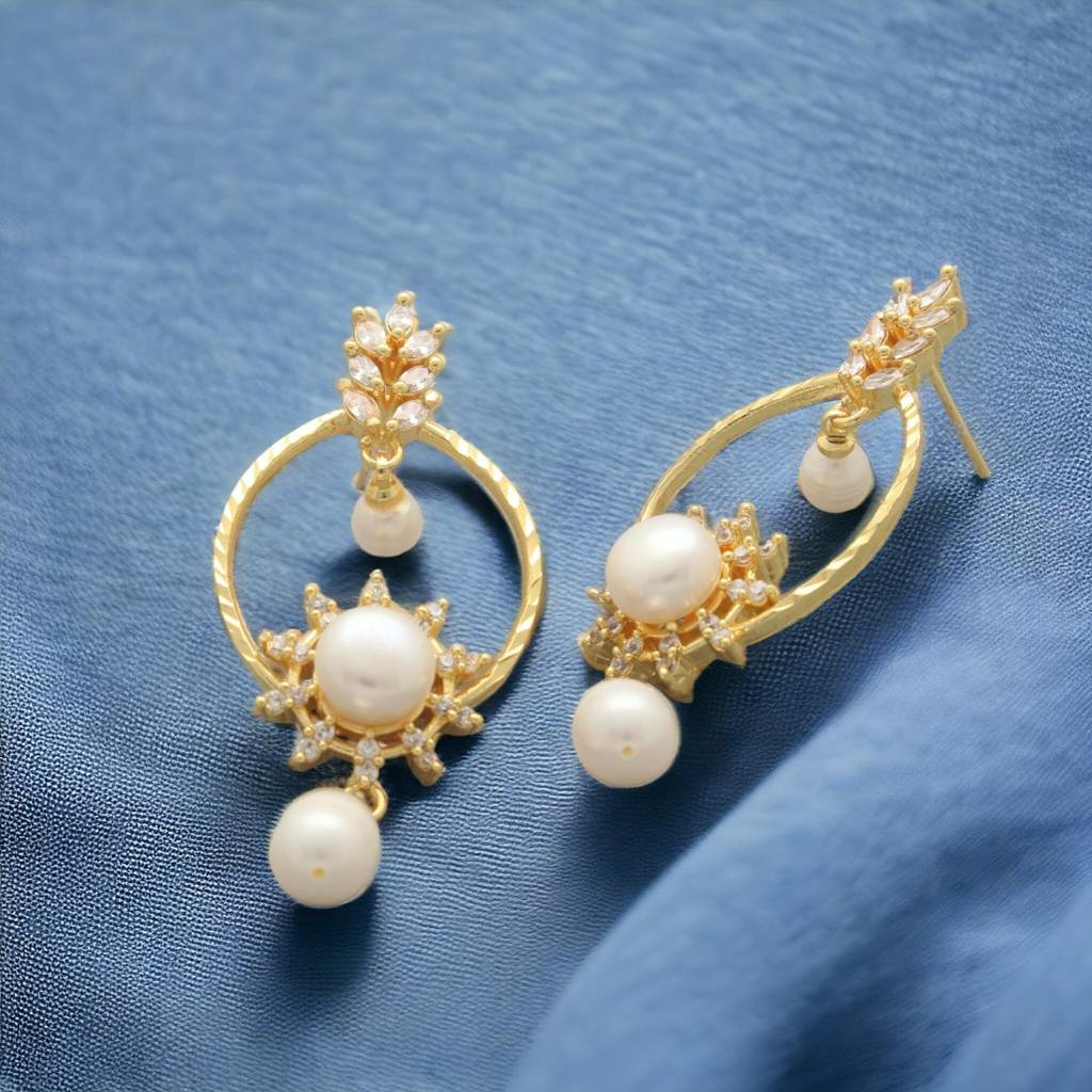 Kashika Pearl Earrings : JPMAR-24-004