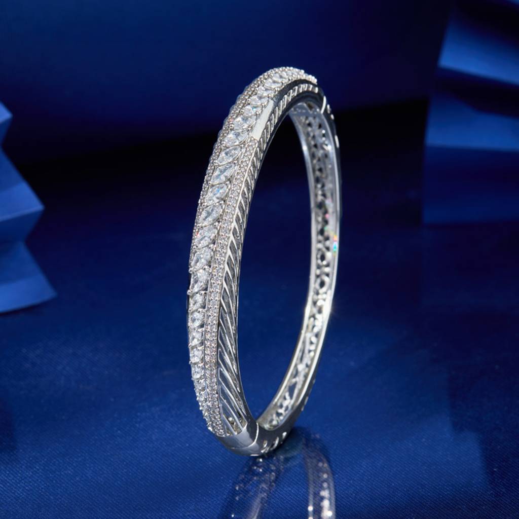 Kushal'S Fashion Jewellery Zircon Kada -170733 : 411323
