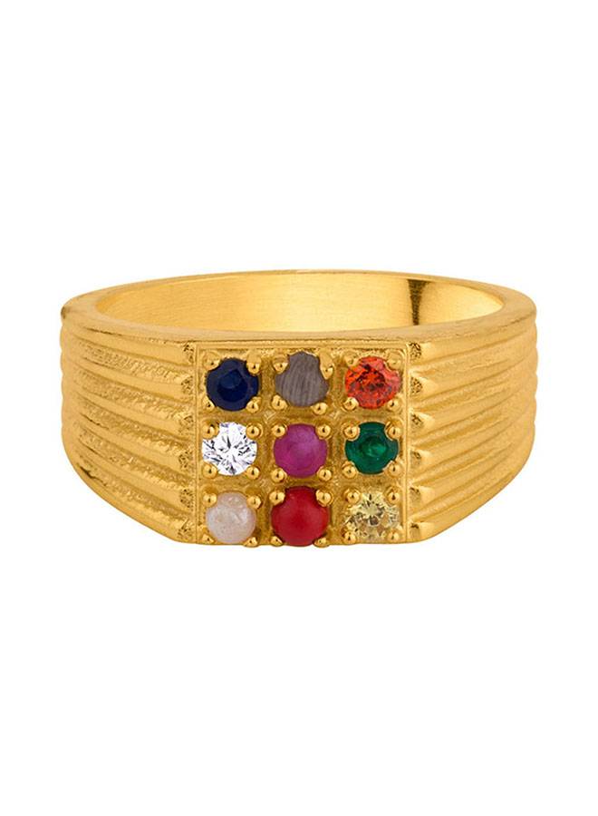 Groovy Navratan Ring : 8907617573014