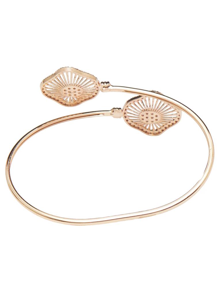 Rose Gold Finish Bracelet With Double Motifs From Elegance Collection : 8905124460575