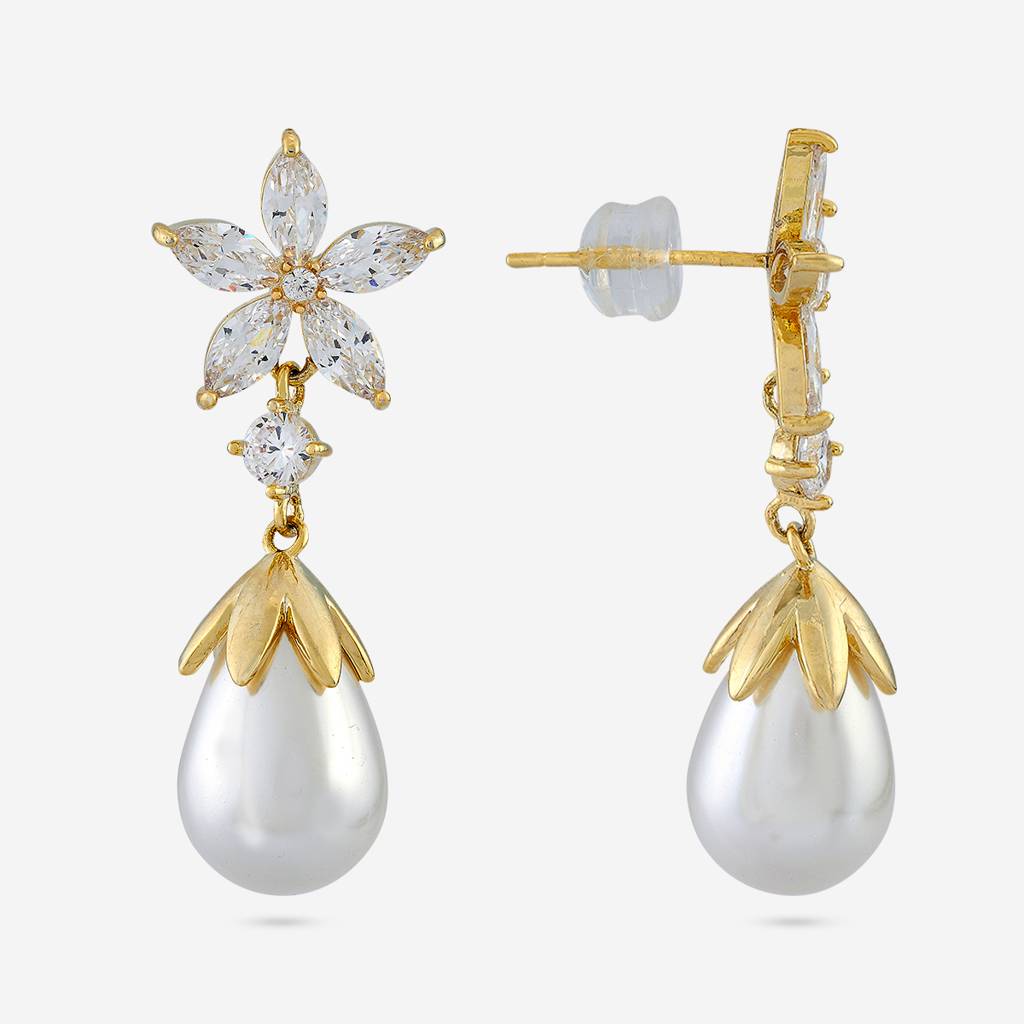 Kushal'S Fashion Jewellery   Plated Party Trendy Zircon Drops-190103 : 451365