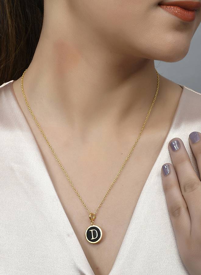 Valentine'S Day Collection Alphabet Black Enamel Charm : 8905124491494