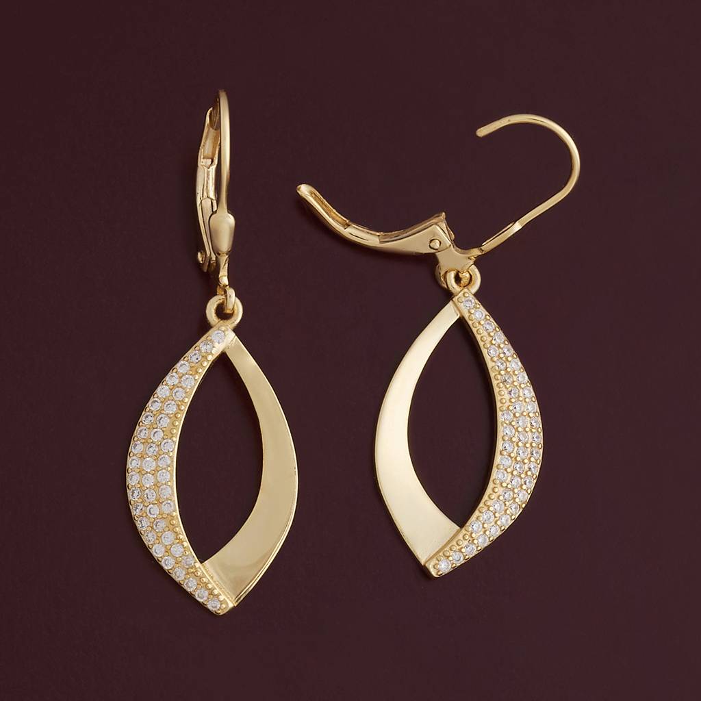 Kushal'S Fashion Jewellery Plated Zircon 92.5 Sterling Silver Hoops & Huggies-183091 : 437171