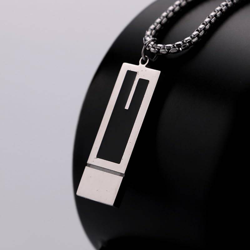 Salty Alpha Noir Black Silver Pendant : MN1S0065