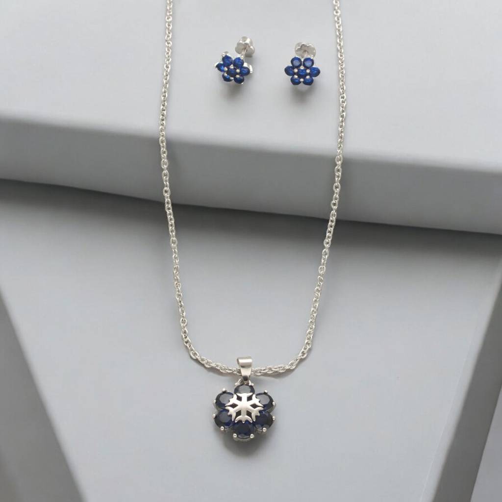 Trendy 925 Silver Pendant Set : JPAUG-24-006