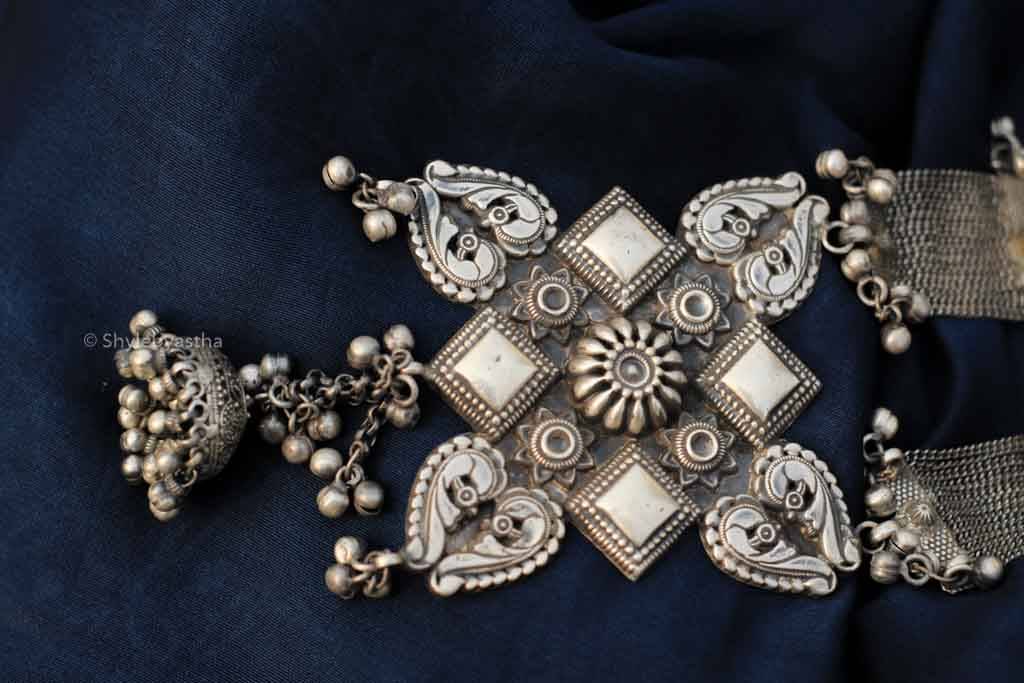 Jhumri Tribal Art Statement Necklace : SN157