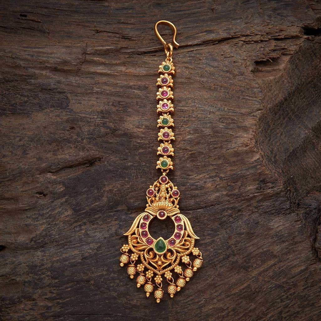 Kushal'S Fashion Jewellery Gold-Plated Ethnic Antique Tikka -145331 : 406197