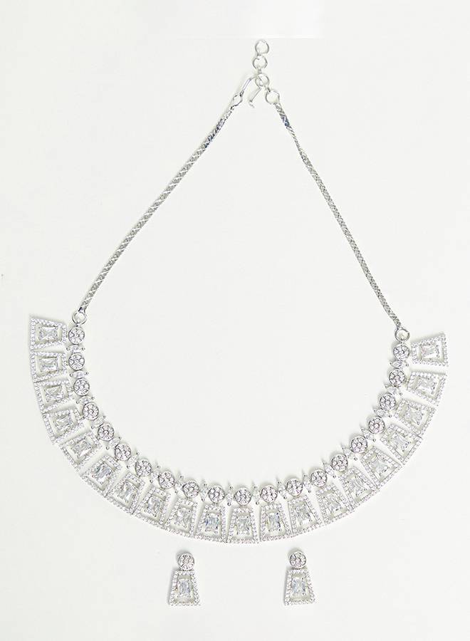 Victorian Inspired Sparkling Elegance Necklace Set : 8905124445381