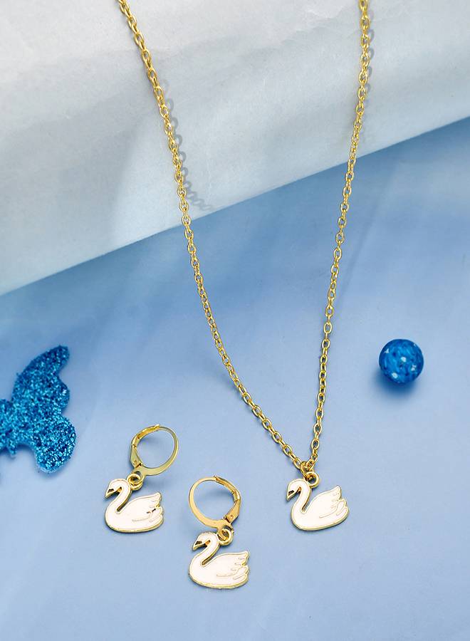 Graceful Swan Princess Pendant Se : 8905124507379