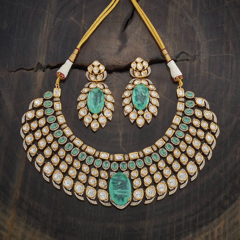 Ethnic Kundan Necklace Set-180283 : 430881