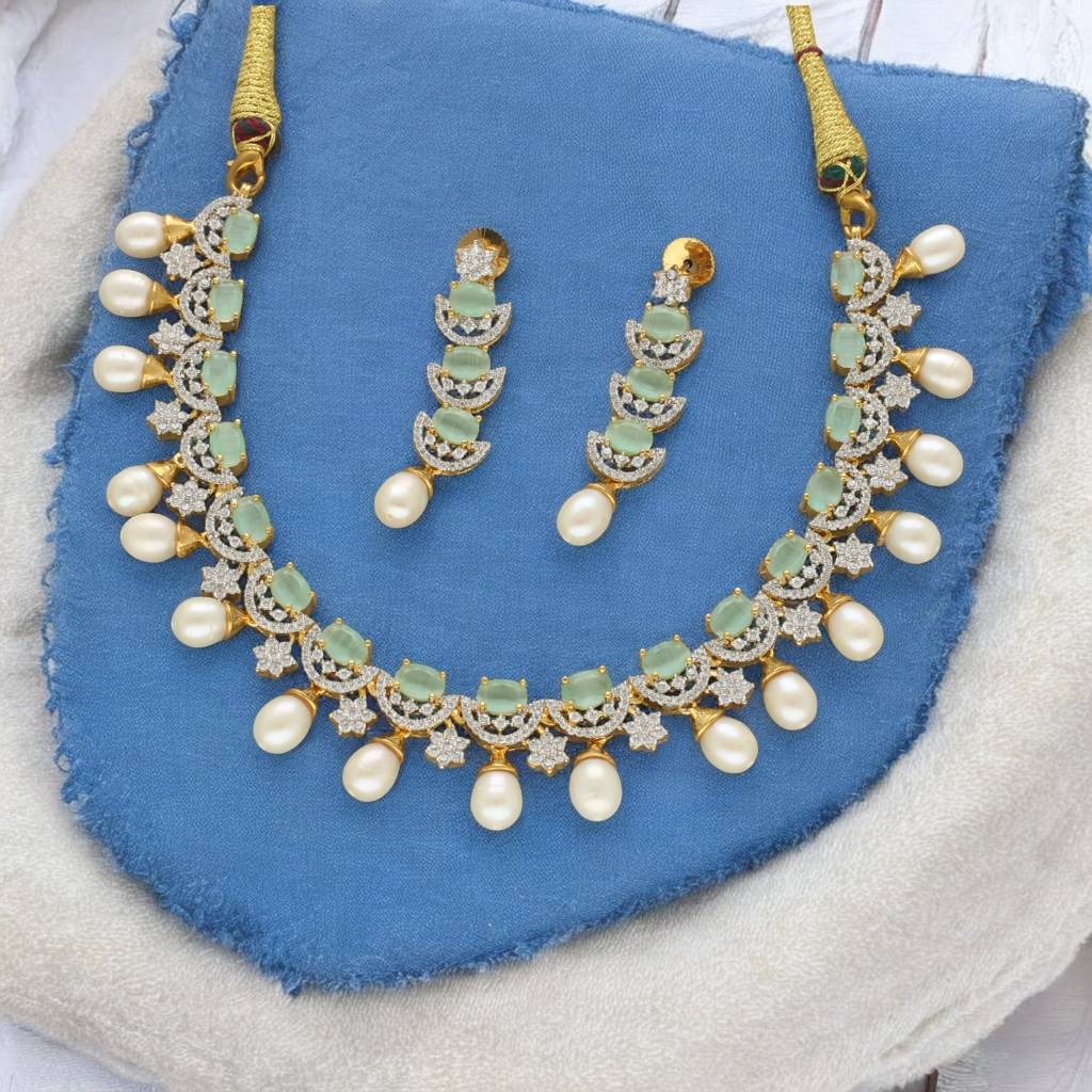 Aurora Adornments Pearl Necklace Set : JPSEP-24-030
