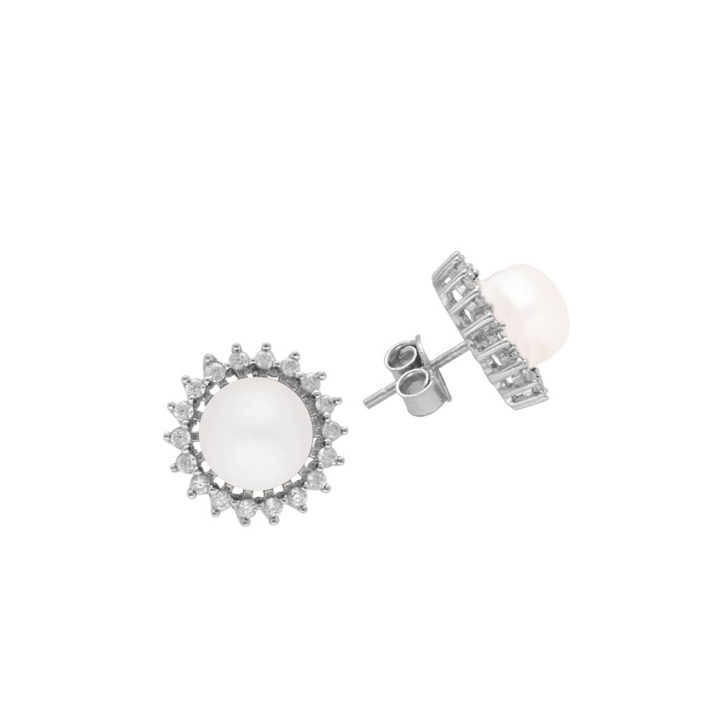 Panache Stud 925 Silver Earrings : JPMAY-22-130