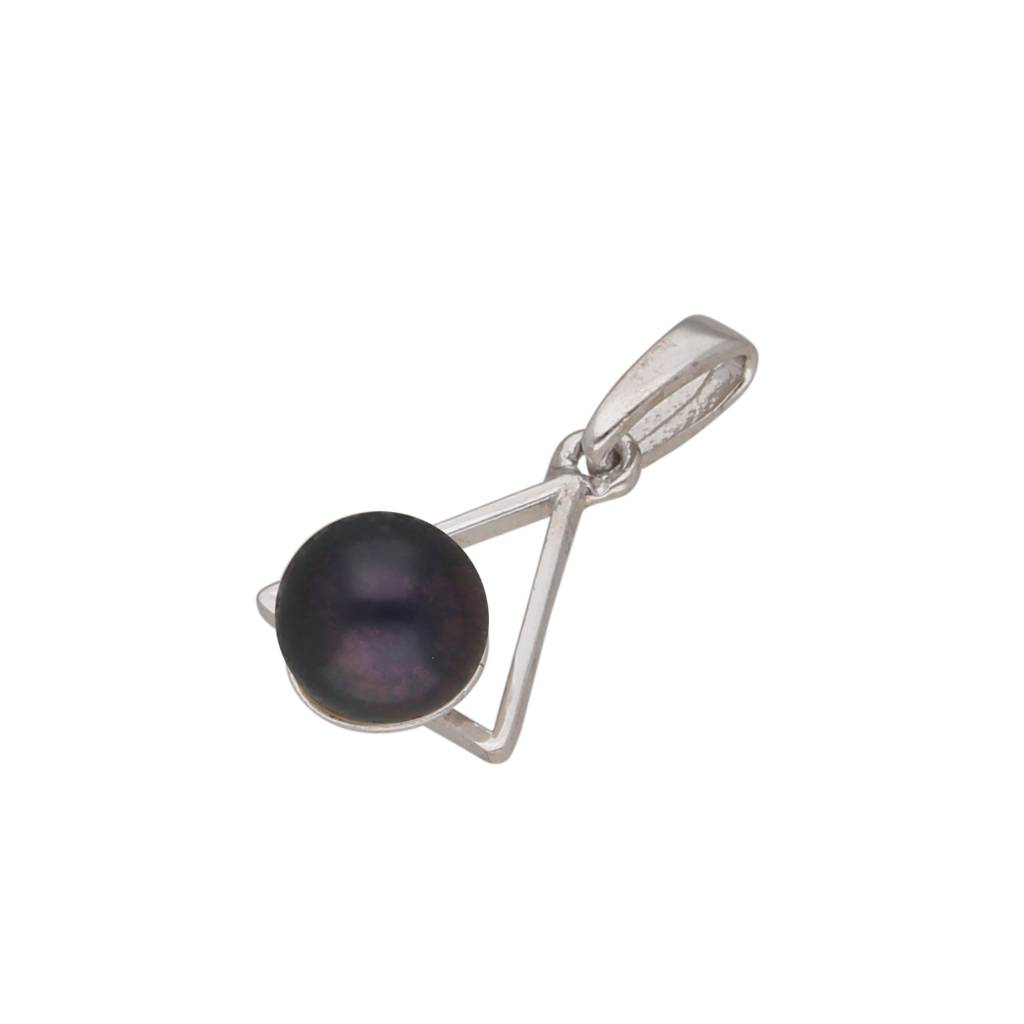 92.5 Sterling Silver Mahika Simple Pearl Pendant : JPMAY-22-175