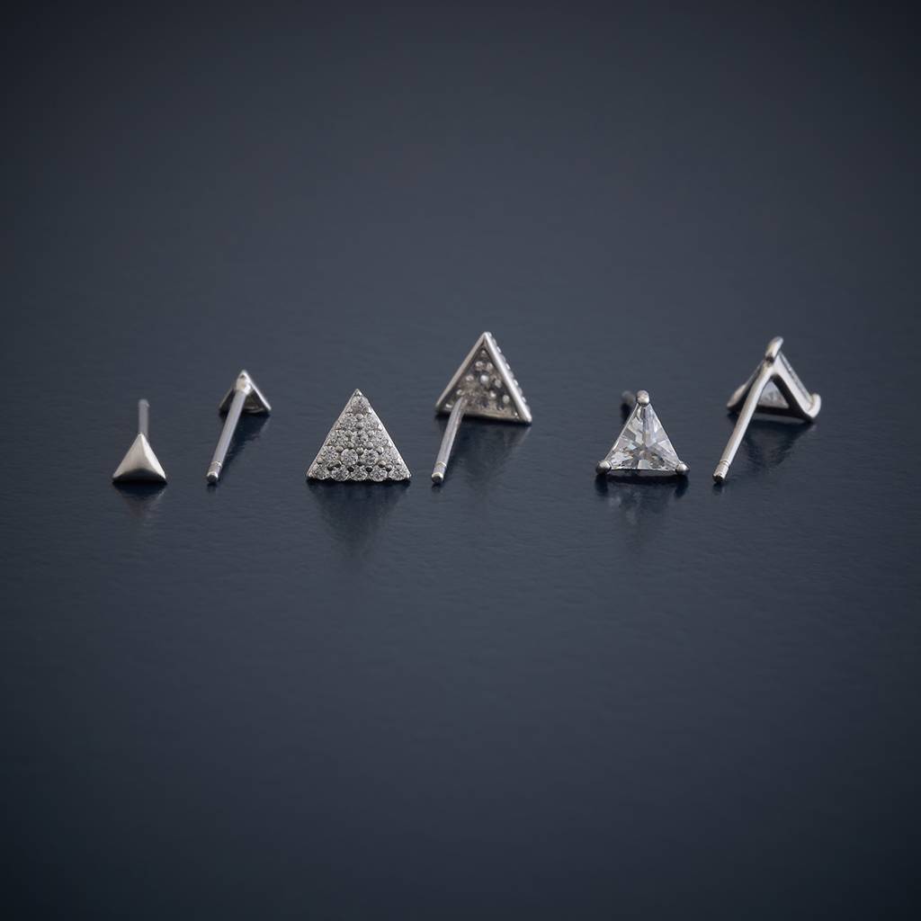 Kushal'S Fashion Jewellery  Plated Party 92.5 Sterling Silver Studs-176564 : 423212
