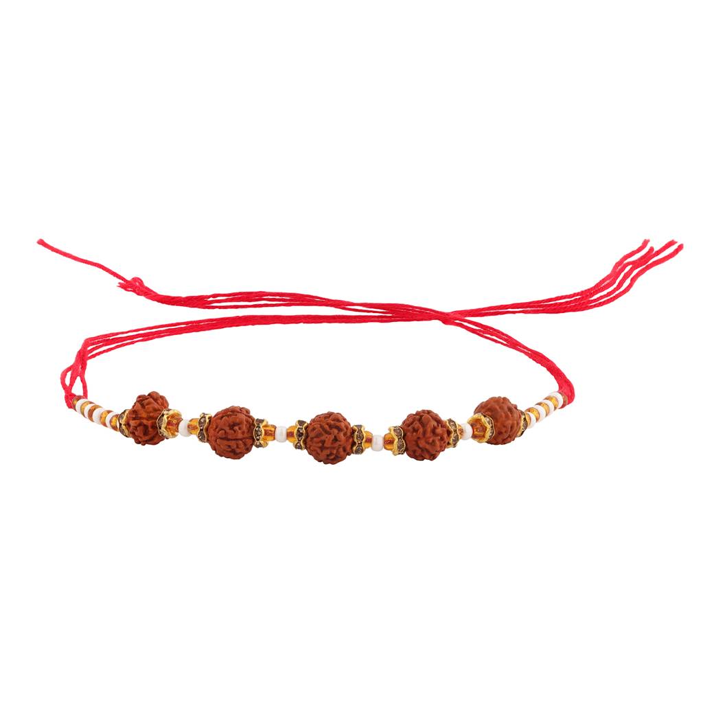 Divine Rudraksha Thread Rakhi For Brother : 8905124560237