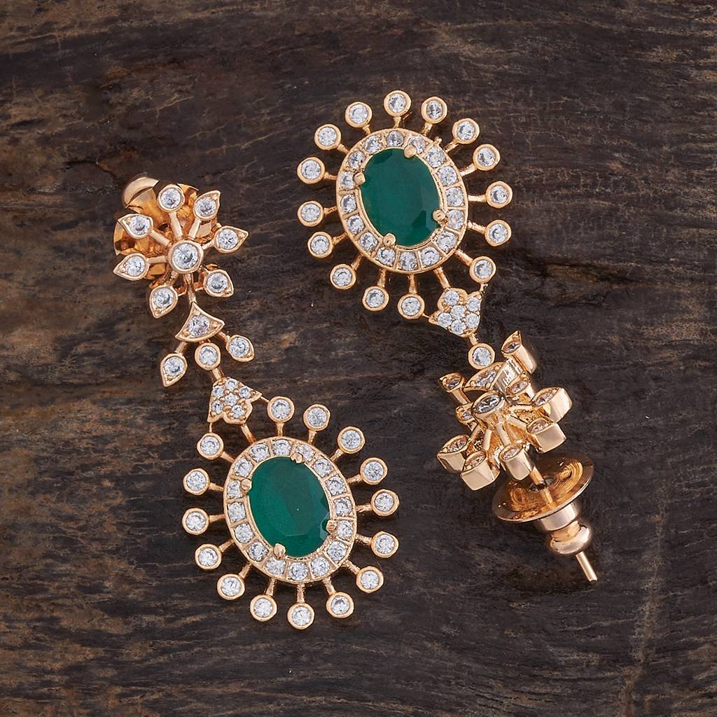 Kushal'S Fashion Jewellery Plated Party Wear Zircon Earring-175769 : 421341