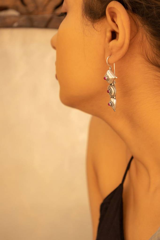 Adya Tri Motif Versatile Raani Earring : SE60540