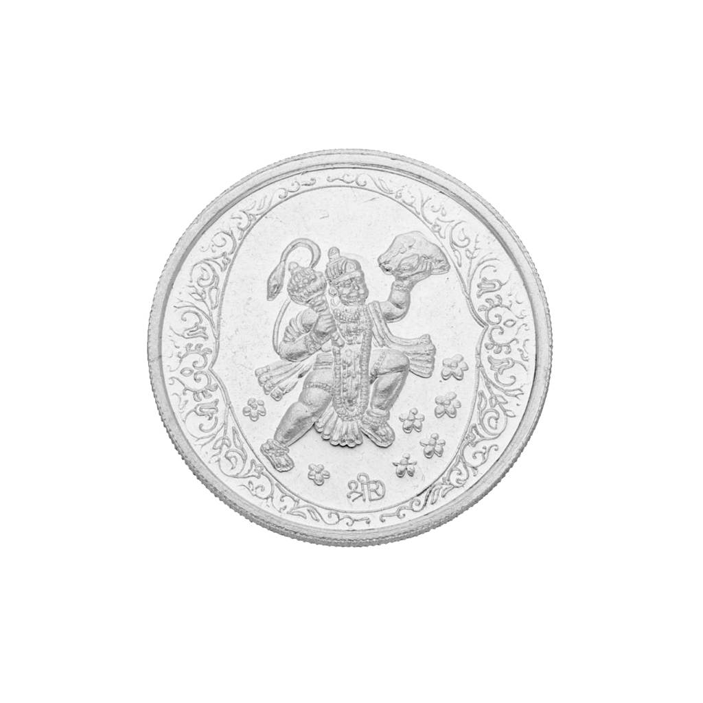 Hanumanji Silver Coin : JPOCT-20-49