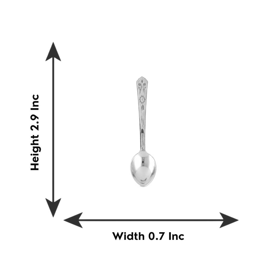 80% Purity-5 Grams Engraved Silver Spoon : JPAUG-25-114