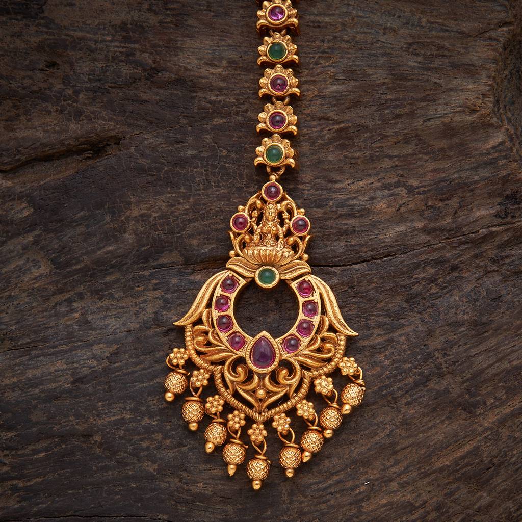 Kushal'S Fashion Jewellery Gold-Plated Ethnic Antique Tikka -145331 : 406197