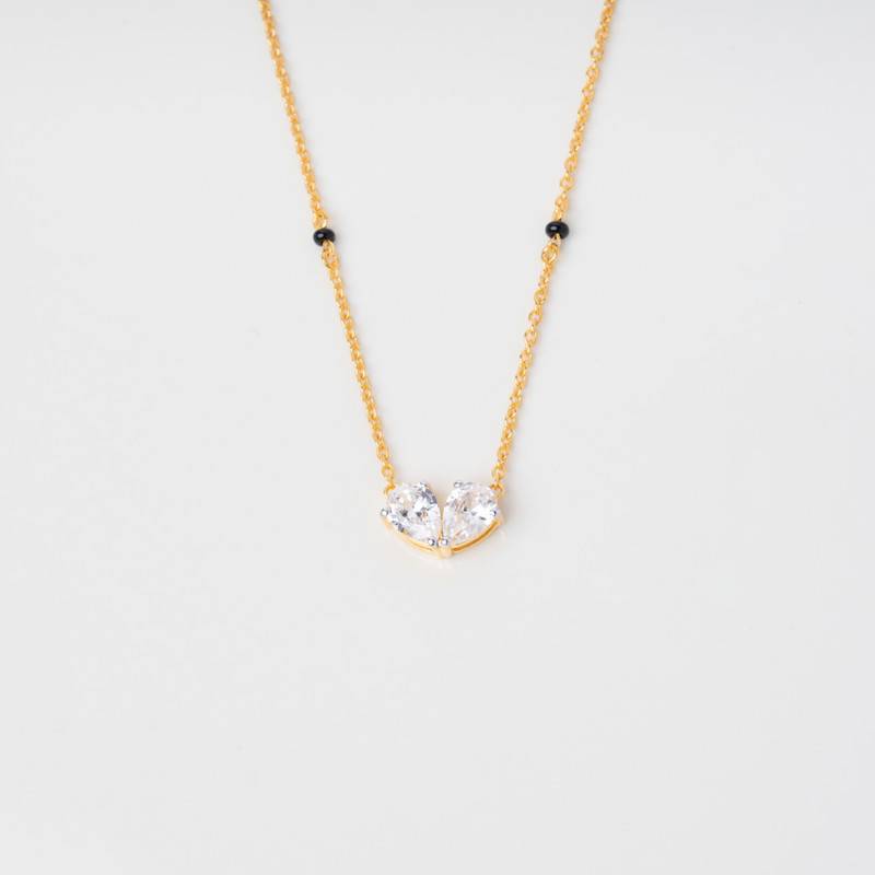Self Love Mangalsutra-18In-18K Gold Vermeil Sterling Silver : TSMA-SEL-18G-9010
