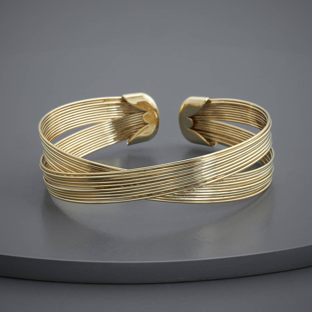 Kushal'S Fashion Jewellery  Gold-Plated Party Trendy Kada-184747 : 441076