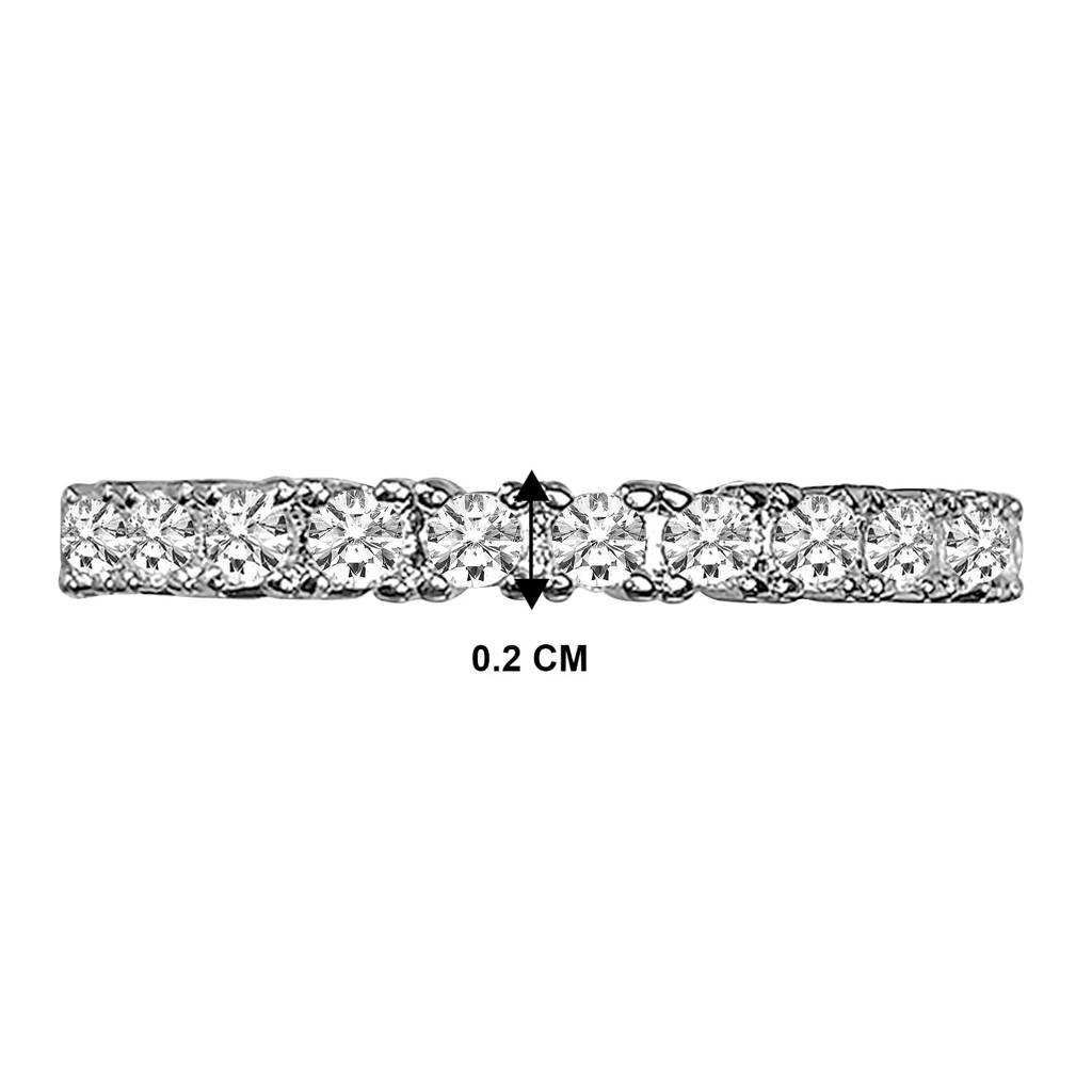 American Diamond Studded Silver Plated Finger Ring Fashion Wear Stylish Jewellery Gift For Girls & Women : PX8R107-7