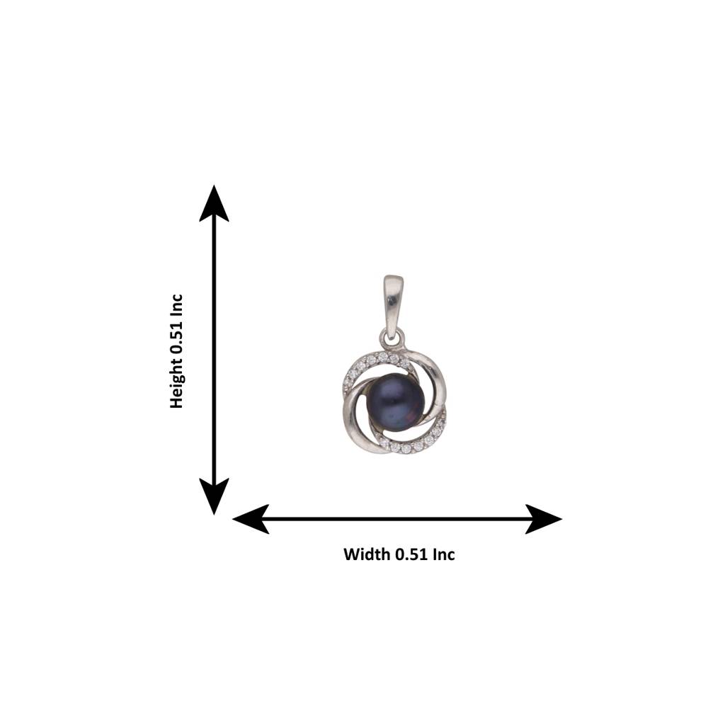 92.5 Silver Gauri Designer Pearl Pendant : JPMAY-22-145