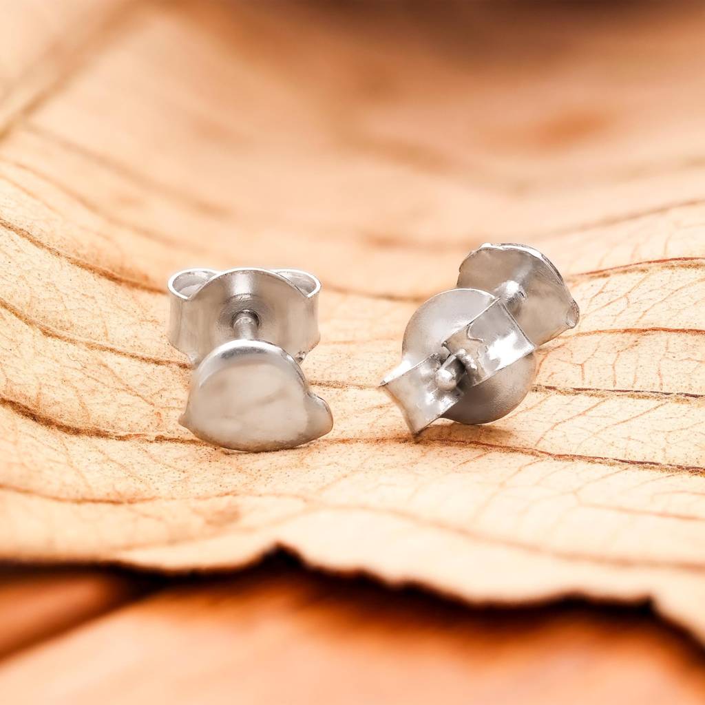 925 Silver Cloud Stud Earrings | Cute Minimal Jewelry Gift : SE_000834