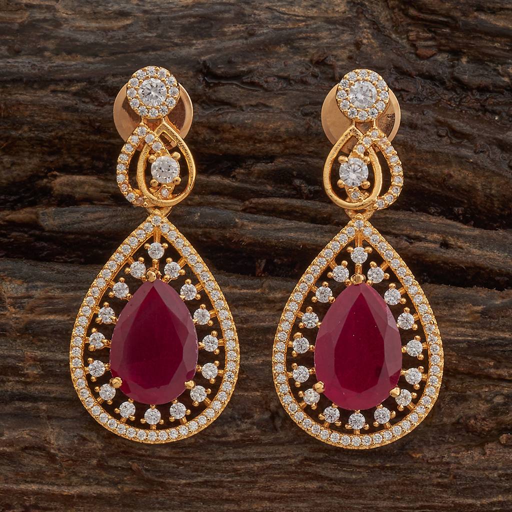 Kushal'S Fashion Jewellery Plated Party Zircon Drop Earrings-184388 : 440238