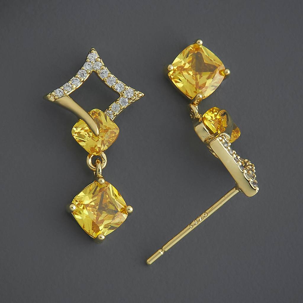 Kushal'S Fashion Jewellery Party Zircon Drop Earrings-185963 : 443503