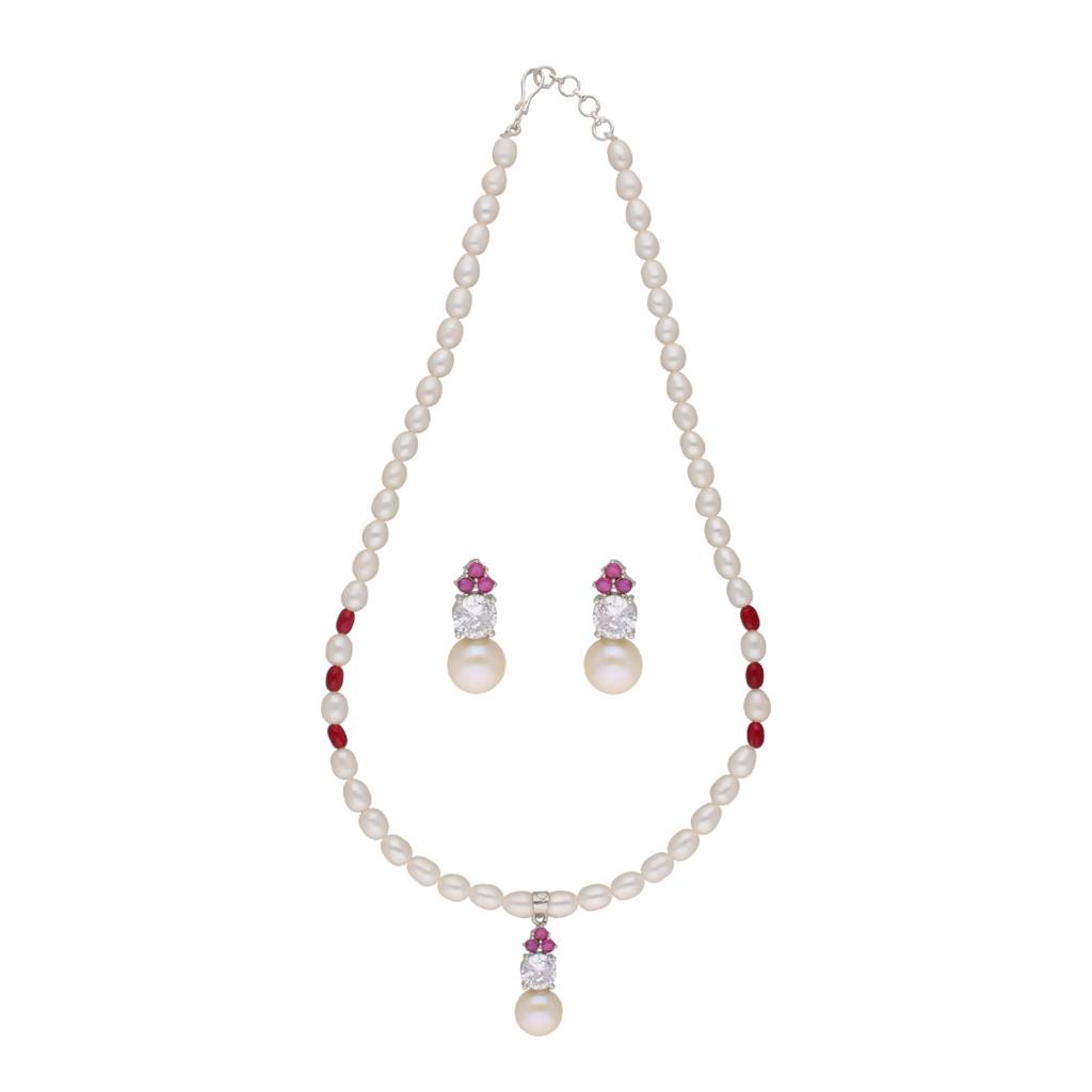 Trendy Pearl Pendant Set : JPMAY-22-36