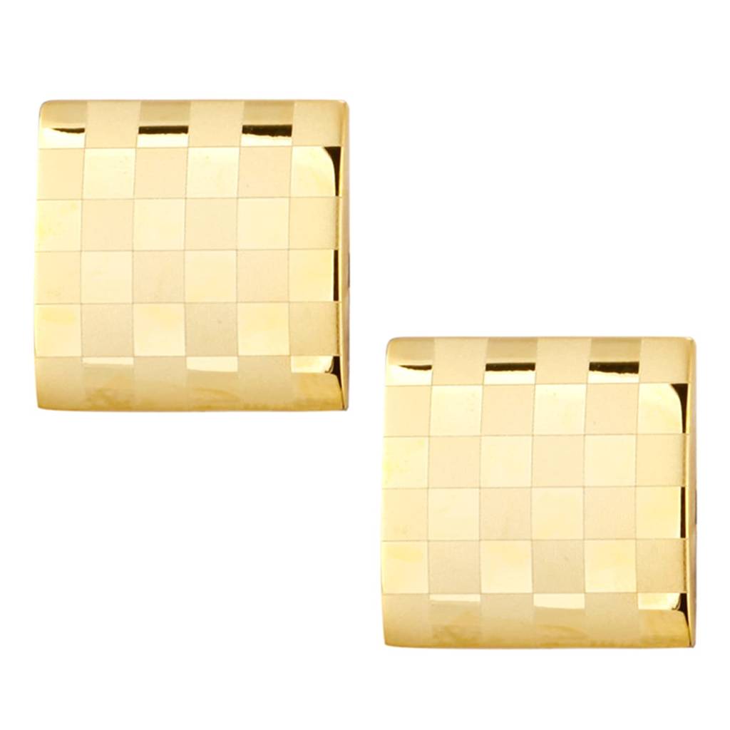 Gold Plated Cufflinks Set Stylish Accessories For Men & Boys Wedding Business Gift (Px9Cl102G) : PX9CL102G