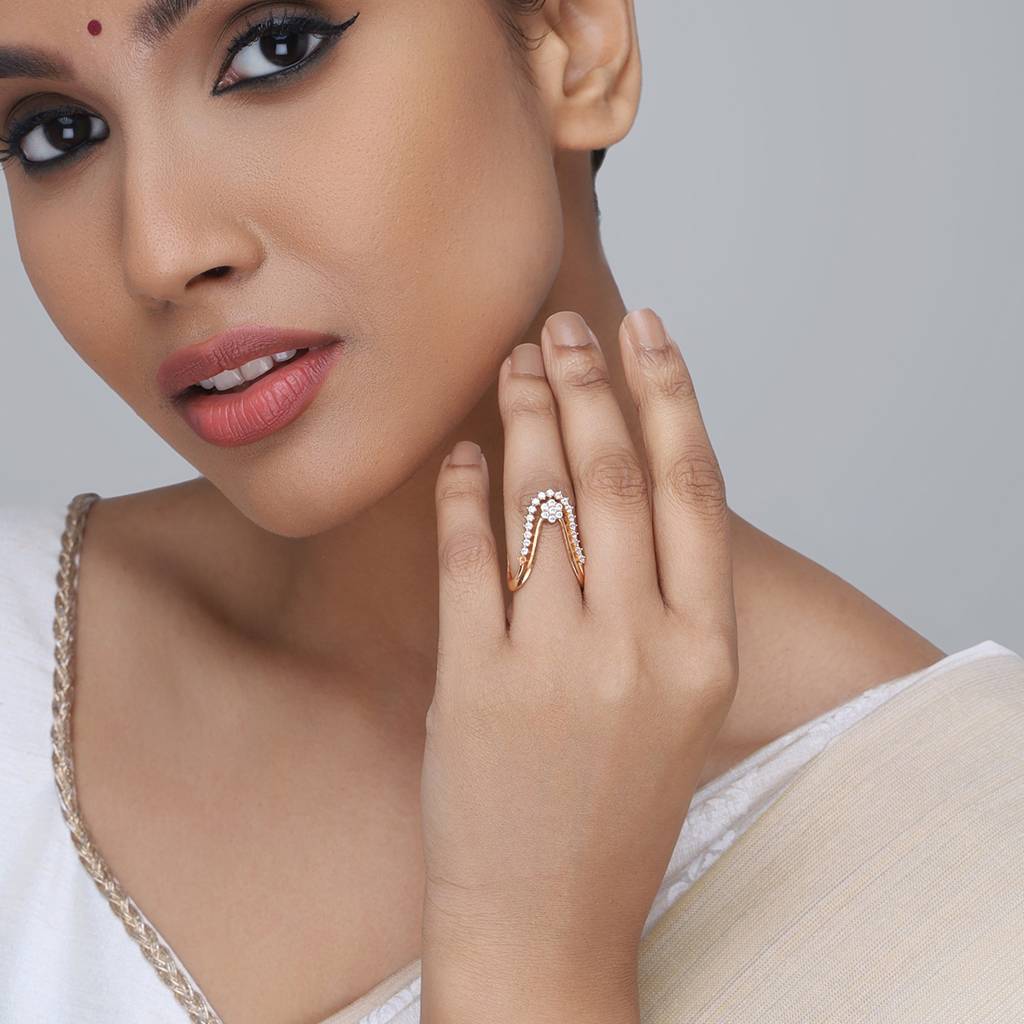 Kushal'S Fashion Jewellery Silver Temple Finger Ring -158911 : 401405