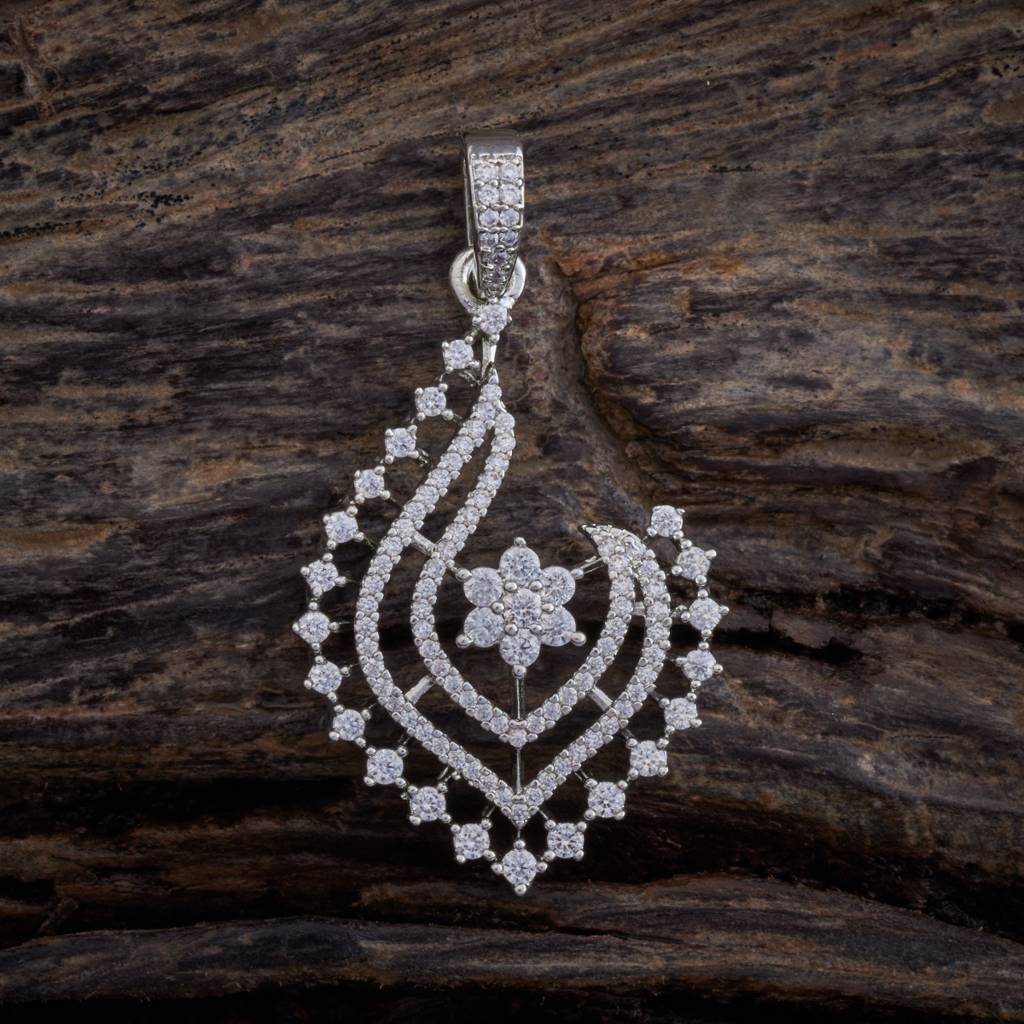 Kushal'S Fashion Jewellery -Plated Party Zircon Pendant & Earring Set -172769 : 413349
