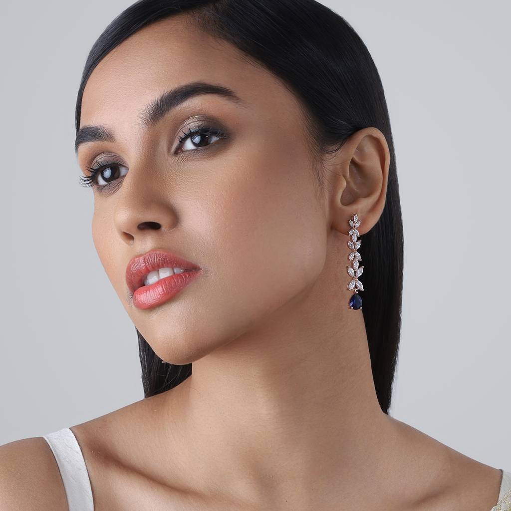 Kushal'S Fashion Jewellery Zircon Earring -158453 : 386285