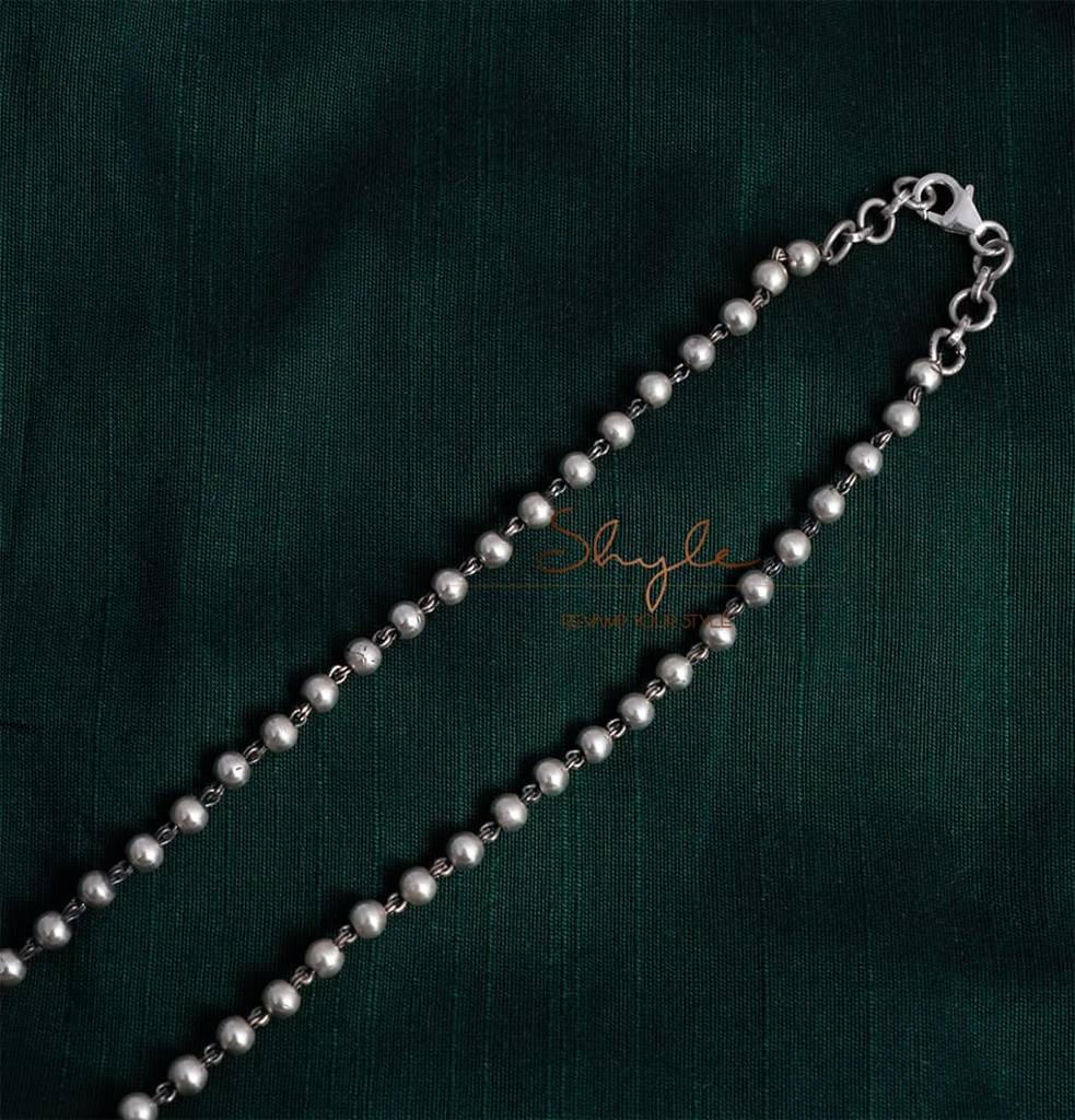 Adya Drum Embossed Ball Chain Necklace : SE5052