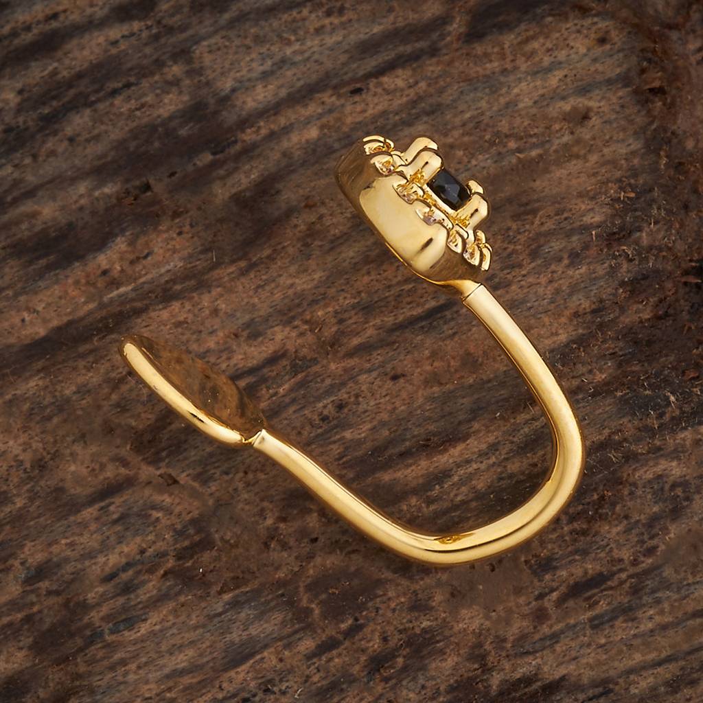 Kushal'S Fashion Jewellery Black Plated Casual Wear Zircon Nath-180187 : 433301