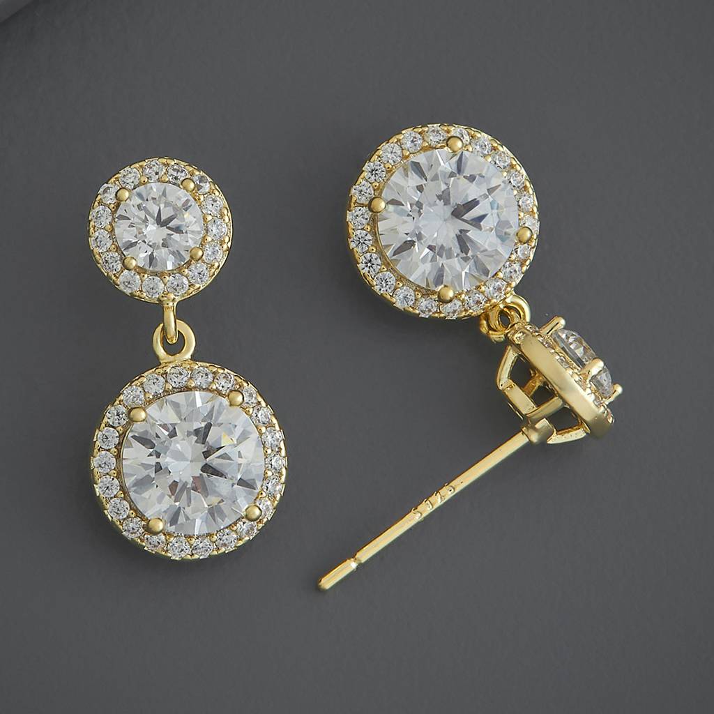 Kushal'S Fashion Jewellery Party Zircon Drop Earrings-185966 : 443515