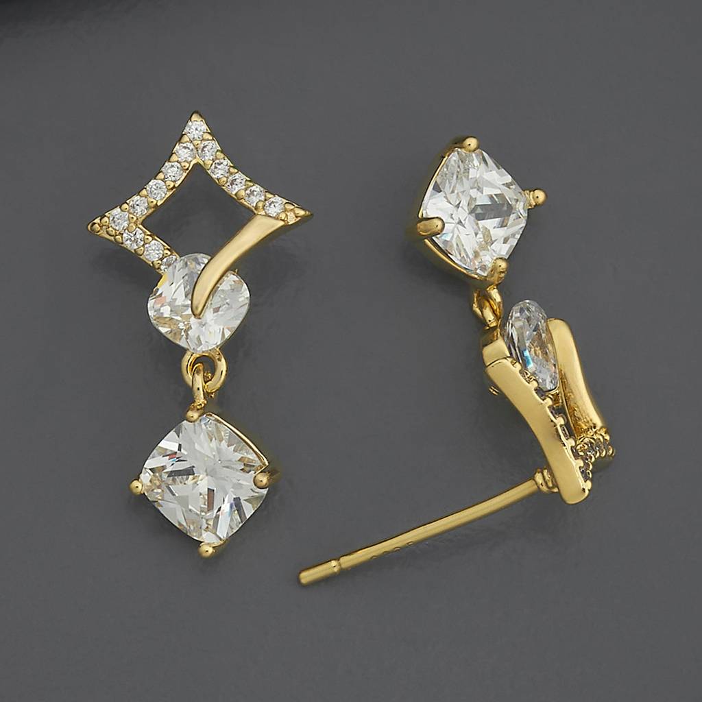 Kushal'S Fashion Jewellery Party Zircon Drop Earrings-185963 : 443499