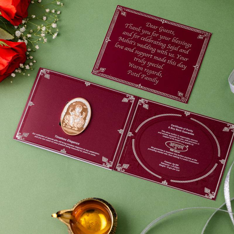 Silver Moments Card Set  -  Ganesh - 50 Grams : COIMOMGN3