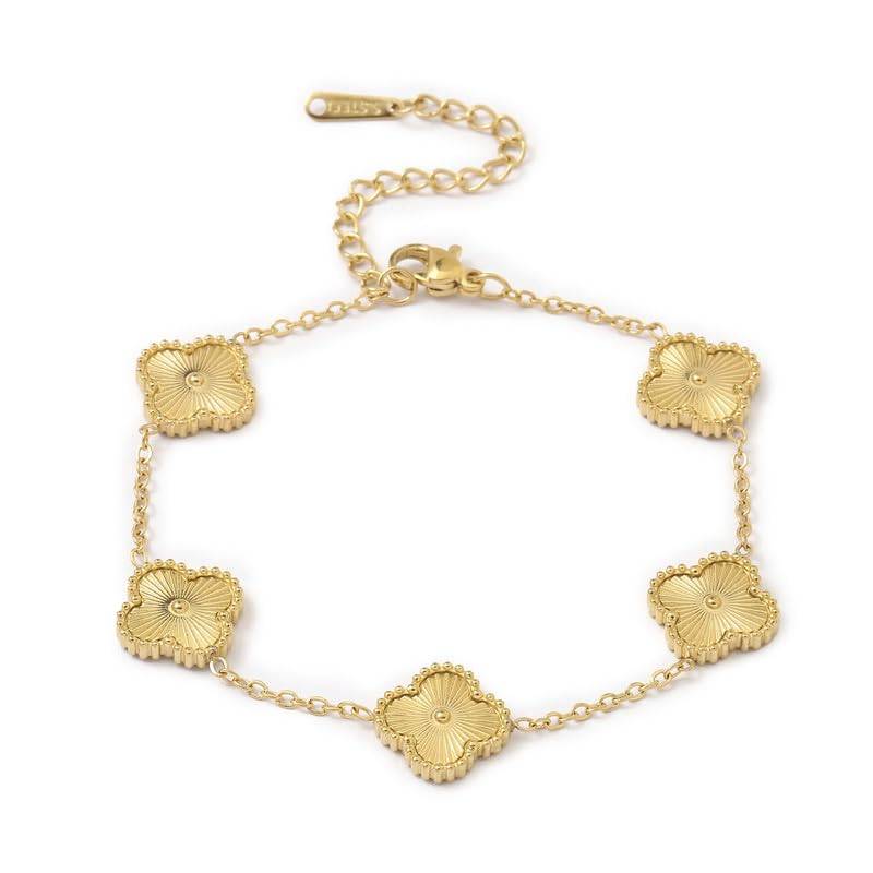 Golden Luck Leaflet Bracelet : BS12998