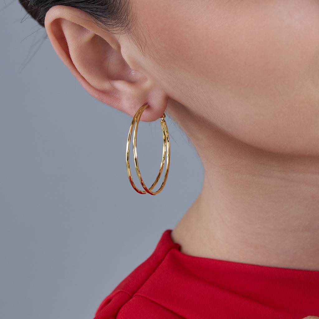 Kushal'S Fashion Jewellery Gold Gold-Plated Party Zircon Hoops & Huggies - 440269 : 440269