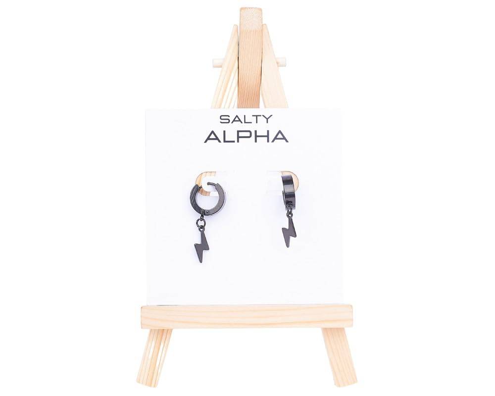 Salty Alpha Thunderstorm Earrings  - Black : ME2C0231