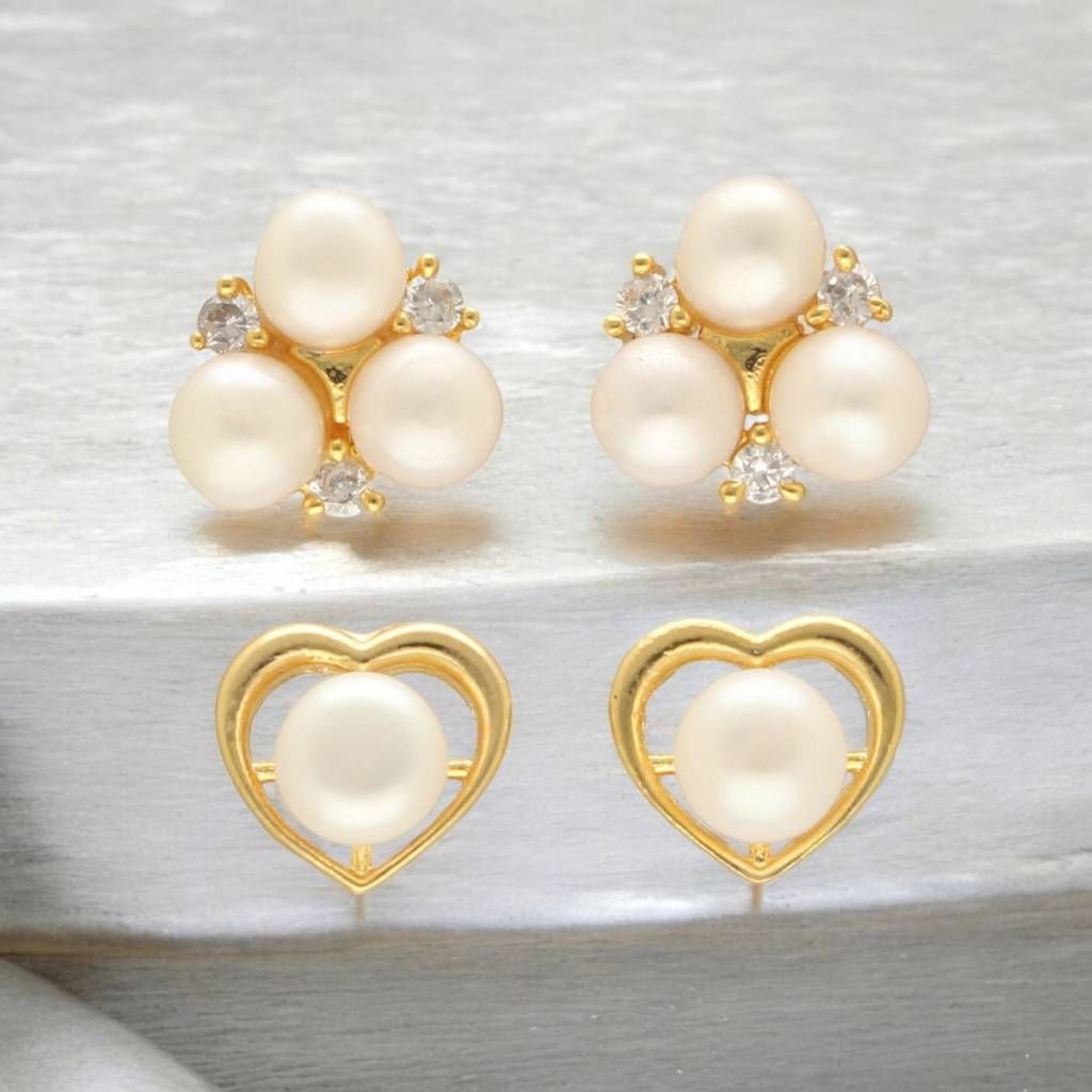 Larisa Pearl Earrings Pack 2 : JPD-24-15