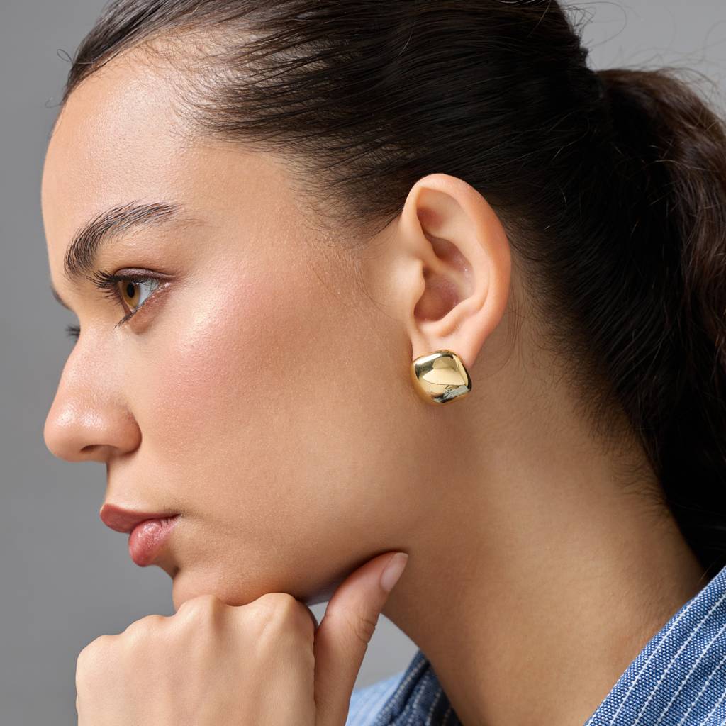 Kushal'S Fashion Jewellery Gold-Plated Party Trendy Zircon Stud Earrings -456126 : 456126