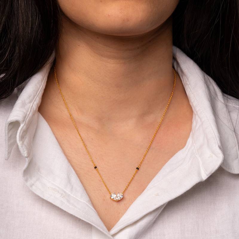 Self Love Mangalsutra-18In-18K Gold Vermeil Sterling Silver : TSMA-SEL-18G-9010