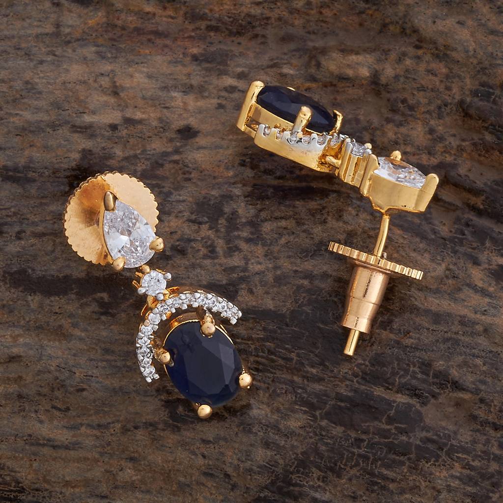Kushal'S Fashion Jewellery Rhodium-Plated Party Zircon Drop Earrings-177292 : 425010