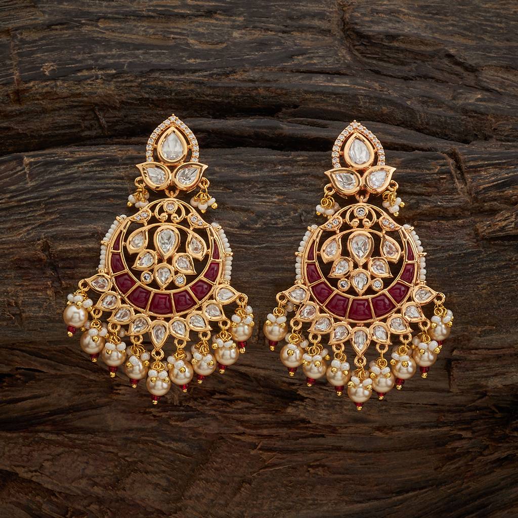 Kushal'S Fashion Jewellery Kundan Earring -164027 : 410052